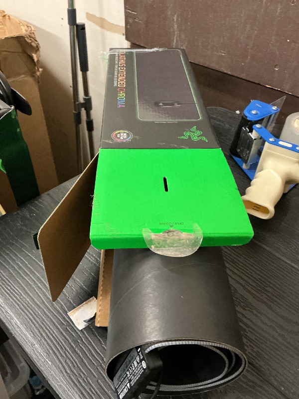 Photo 1 of Razer Goliathus Extended Chroma Gaming Mousepad: Customizable Chroma RGB Lighting - Soft, Cloth Material - Balanced Control & Speed - Non-Slip Rubber Base - Classic Black