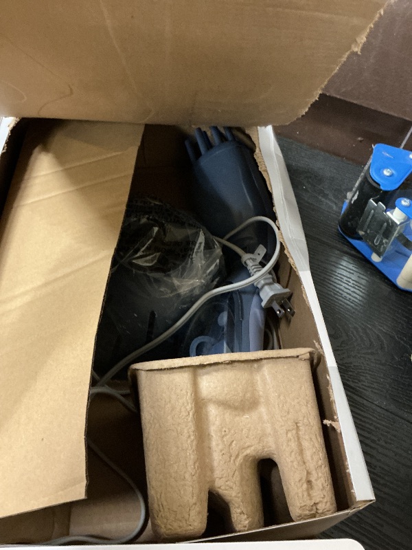 Photo 1 of Infiniti PRO by CONAIR Steam Therapy Hair Steamer, Portable Styling Tool with 7-Inch Diffuser Attachment, 30-Second Heat-Up, Penetrating Steam for Detangling, Reshaping, and Volumizing Curls, Blue