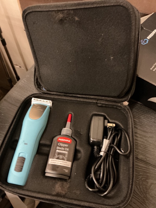 Photo 1 of FuzzyFix Professional Dog Clippers for Grooming - 2 Speed for Thick Curly Matted Coats, Low Noise Cordless Pet Hair Trimmer with Detachable A5 Blade & Metal Guide Combs Kit for Horse Animal Breeds