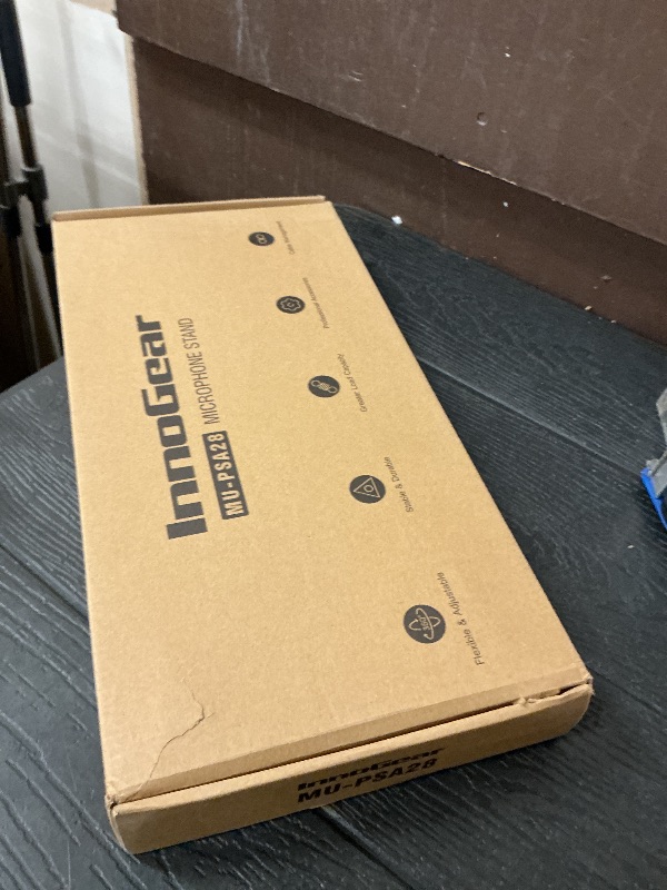 Photo 1 of InnoGear Mic Boom Arm Microphone Stand Cable Management for Blue Yeti FIFINE AM8 K669B HyperX QuadCast S SoloCast AT2020 Shure SM7B MV7 and Other Microphone