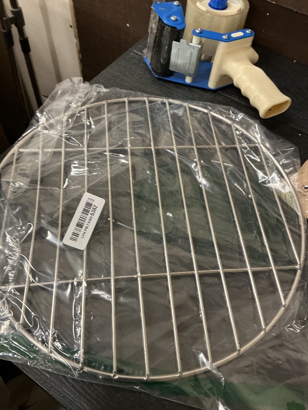 Photo 1 of 15 Inch Grill Grate, Round Fire Pit Replacement, Stainless Steel BBQ Cooking Grid, Non-Stick Camping Grill for Outdoor, Backyard & Party Use, Fits Round Fire Pits & Portable Cookware