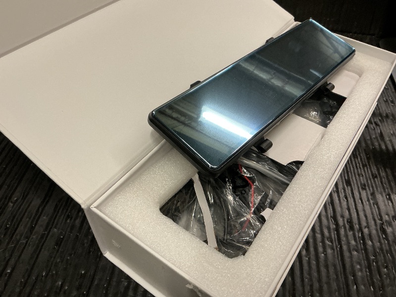 Photo 1 of Wireless Carplay Screen 11.26 Inch 4K FHD Rearview Mirror Driving Recorder with Voice Assistant, Airplay, CarPlay & Android Auto, 3 Cameras, Parking Monitor, Compatible with 99% Car (Three Way Camera)