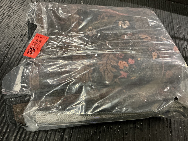 Photo 1 of 2x5 Small Runner Rug for Kitchen - Non Slip Brown Throw Rugs for Entryway, Laundry, Bathroom, Southwestren Floral Cabin Bedroom, Hallway Thin Stain Resistant Carpet