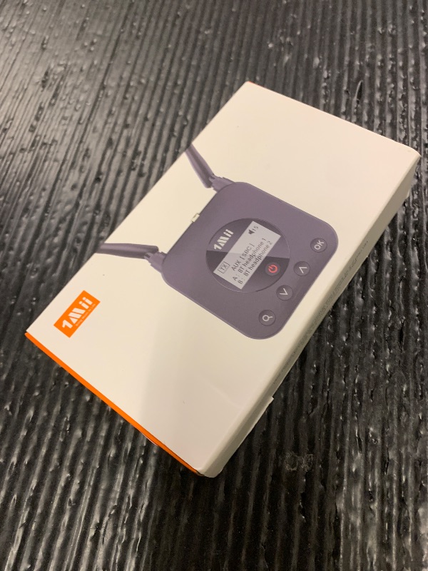 Photo 1 of 1Mii B06TX+ Long Range Bluetooth 5.3 Transmitter for TV/PC/Projector to 2 Wireless Headphones/Speakers, Bluetooth Adapter for TV w/Screen Display, Plug n Play, aptX Low Latency & Adaptive & HD Audio