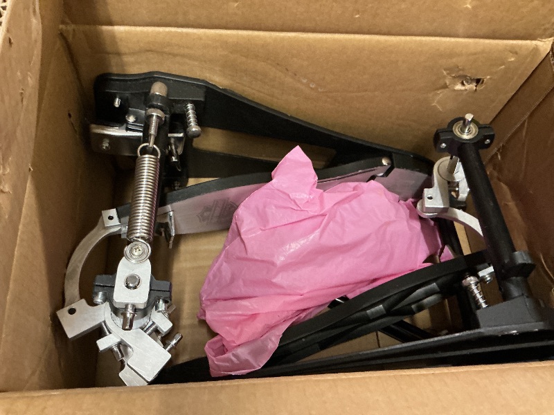 Photo 1 of PLADRUBO P800 Direct Drive Double Bass Pedal - Aerospace Grade Materials, One-Piece Construction for Drum Set (Double) Black