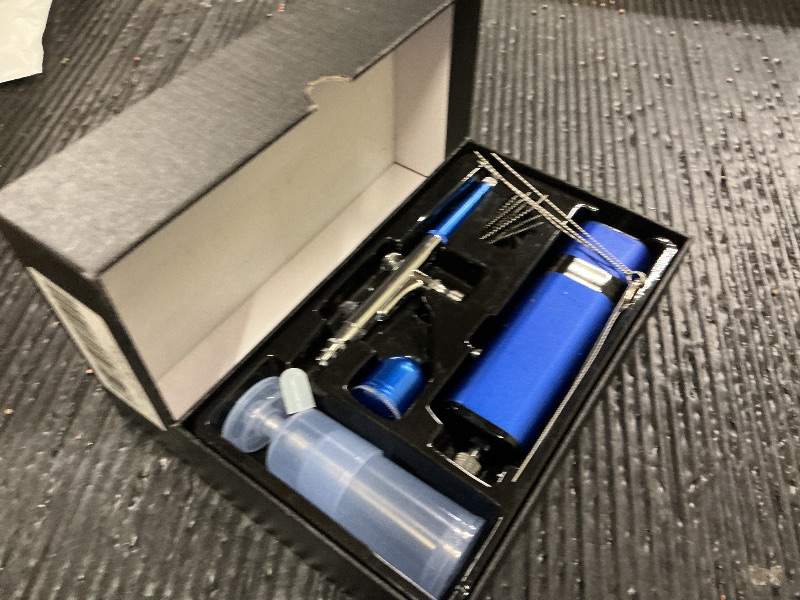 Photo 1 of imyyds Airbrush Kit with Compressor, 32 PSI High Pressure Cordless Airbrush Gun, Portable Dual Action Airbrush Compressor Set, Handheld Mini Rechargeable Air Brushes for Painting, Model, Nail, Makeup