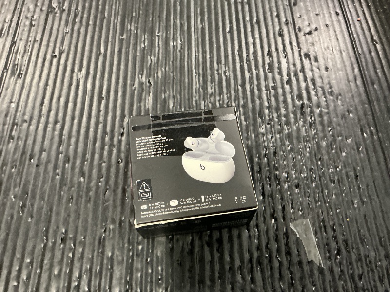 Photo 1 of Beats Studio Buds - True Wireless Noise Cancelling Earbuds - Compatible with Apple & Android, Built-in Microphone, IPX4 Rating, Sweat Resistant Earphones, Class 1 Bluetooth Headphones - White