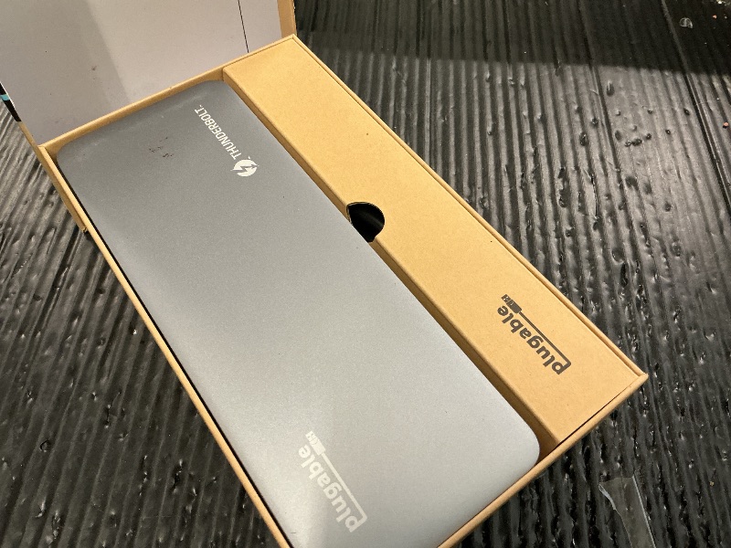 Photo 1 of Plugable Thunderbolt 4 Dock for M4/M5 MacBook Air & Pro: 100W Charging Driverless Laptop Docking Station with 4K HDMI Dual Monitor or Single 6K, 6X USB, SD, Ethernet, Thunderbolt Certified (TBT-UDM)