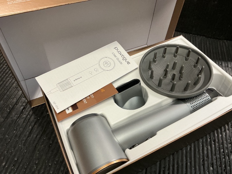 Photo 1 of Dual Voltage Travel Hair Dryer with Diffuser, High-Speed Ionic Blow Dryer for Women, Fast Drying, Low Noise, Lightweight, No Heat Damage, European Travel 110V-120V/220V-240V