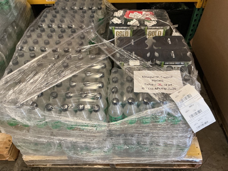 Photo 1 of Exp date 06/2025 (Pallet will be moved by your Own). Gold Peak & Sprite Zero Sugar Lemon Lime Diet Soda Pop Soft Drinks