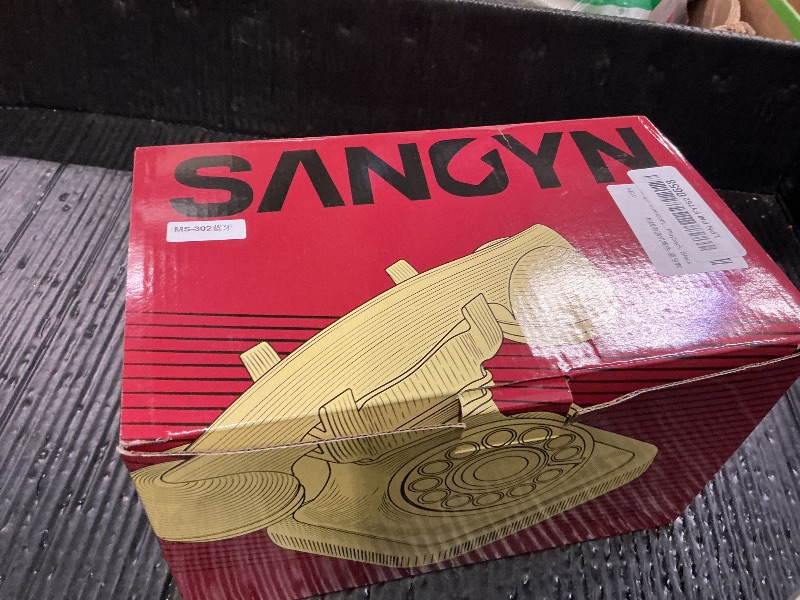 Photo 1 of Sangyn Bluetooth Retro Phone with Speakerphone, Bluetooth Landline Telephone, Bluetooth Home Phone with USB Rechargeable Power, Hands-Free Calling & Music Playback, Black