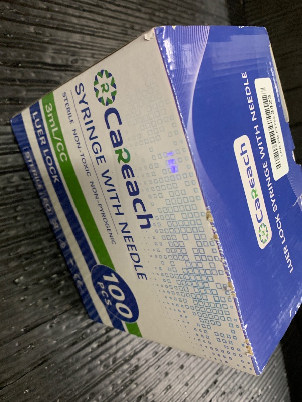 Photo 1 of 100PCS 3mL Syringes 25G 5/8in Lab Refilling Supplies, Industrial Measurement, Individually Wrapped