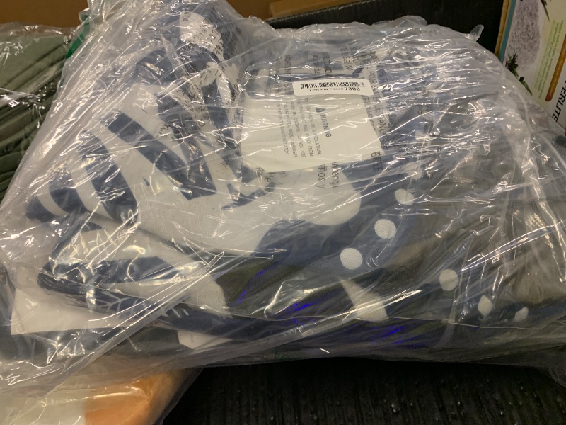 Photo 1 of 2 Pcs Snow Tube Sled with Canvas Cover for Heavy Duty, with Electric Air Pump, Inflatable Winter Sledding Tube with Handles and Thickened Bottom for Kids Adults, Blue Snowflake Design