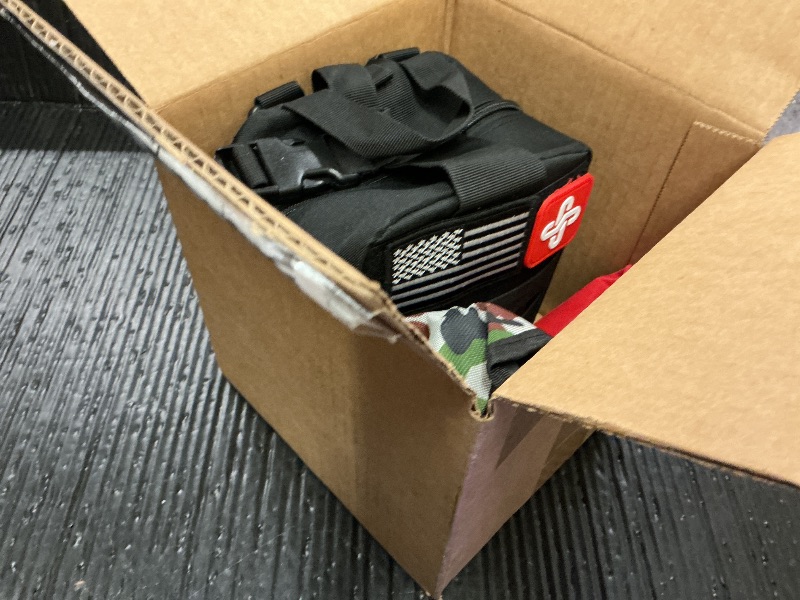 Photo 1 of 238Pcs Emergency Survival Kit and First Aid Kit, Professional Survival Gear Tool with Tactical Molle Pouch and Emergency Tent for Earthquake, Outdoor Adventure, Camping, Hiking, Hunting