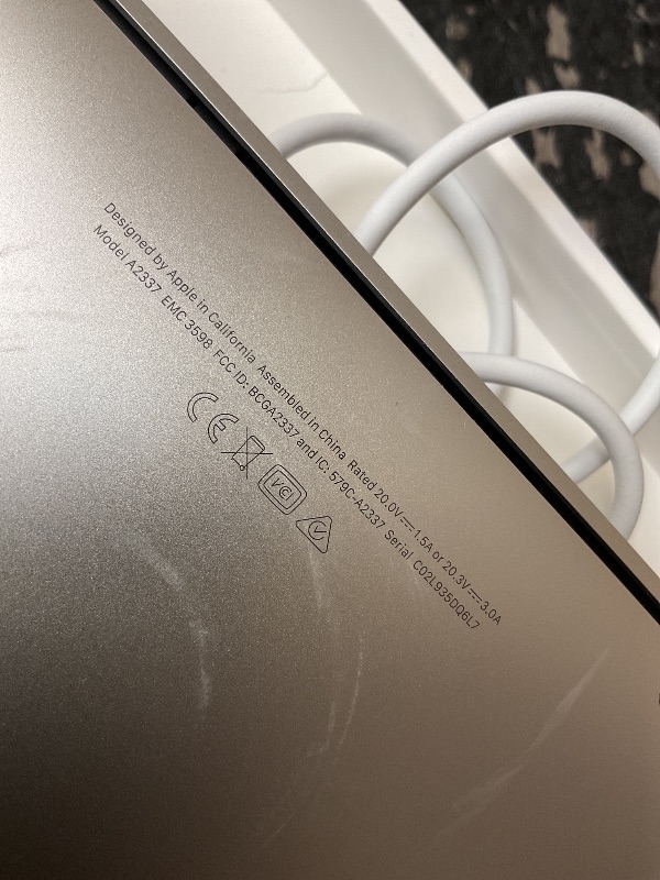 Photo 1 of 2020 Apple MacBook Air Laptop: Apple M1 Chip, 13” Retina Display, 8GB RAM, 256GB SSD Storage, Backlit Keyboard, FaceTime HD Camera, Touch ID. Works with iPhone/iPad; Silver