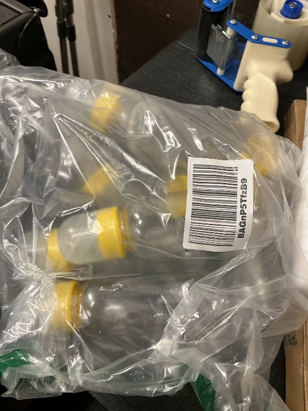 Photo 1 of TrelaCo Cool Baby Shower Games Wooden Bottle Chug Sign Rustic Theme Gift Sets and 12 Pcs Baby Bottle Shower Favor for Kraft Games Gender Reveal (Rustic Kraft)