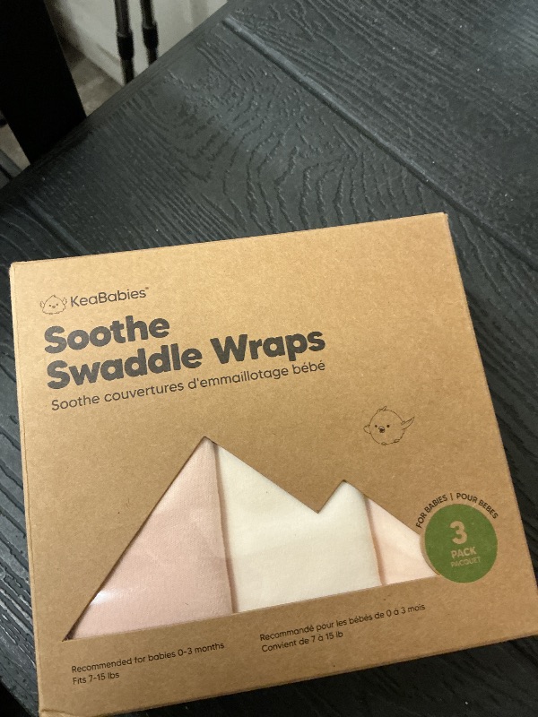 Photo 1 of 3-Pack Organic Baby Swaddle Sleep Sacks - Swaddles for Newborns, Infant 0-3 Months, Baby Girls, Boys, Soft & Snug Newborn Sleep Sack, Nursery Swaddling Blankets (Angelic, OS)