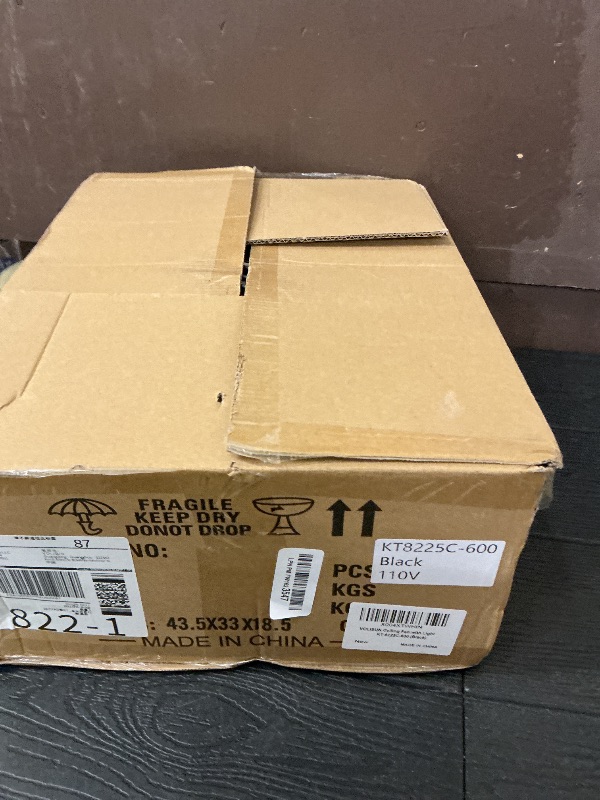 Photo 1 of VOLISUN Low Profile Ceiling Fans with Lights and Remote, 23.6in Flush Mount Ceiling Fans with Light, 3000K-6500K Dimmable Fandelier Ceiling Fan, Black Bladeless Ceiling Fan for Bedroom