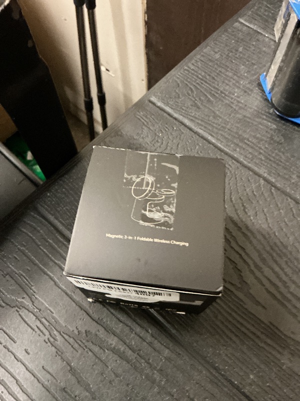 Photo 1 of 3 in 1 Charging Station Compatible with MagSafe Charger, Qi2.2 25W Magnetic Wireless Charger with Night Light, Foldable Charging Stand for iPhone 17/16/15/14/13/12, Apple Watch, AirPods (45W Adapter)