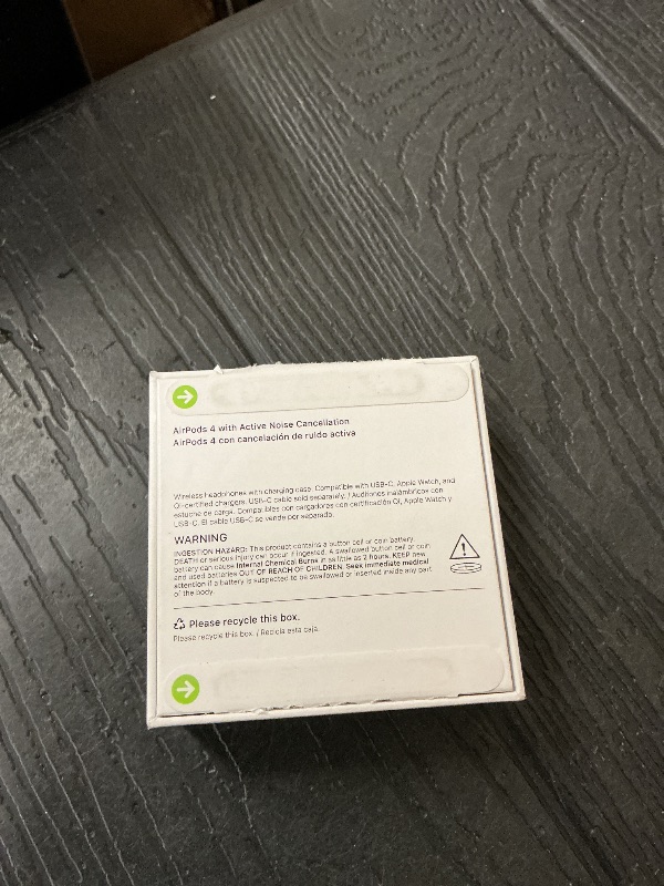 Photo 1 of Apple AirPods 4 Wireless Earbuds, Bluetooth Headphones, with Active Noise Cancellation, Adaptive, Transparency Mode, Personalized Spatial Audio, USB-C Charging Case, Wireless Charging, H2 Chip