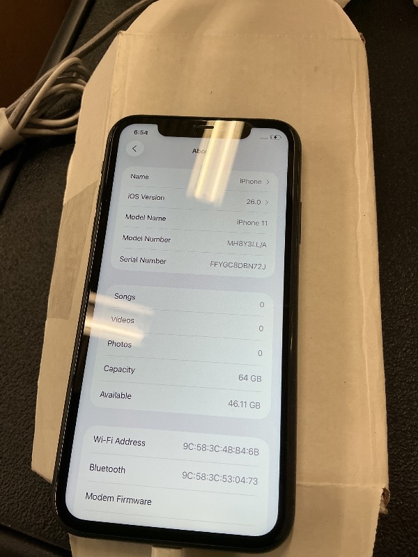Photo 1 of Apple iPhone 11, 64GB, Black - locked (Renewed)