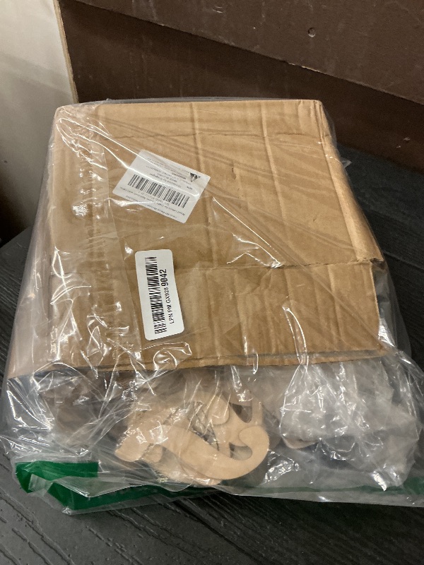 Photo 1 of 3 Inch 284 Pieces Wooden Letters Unfinished Wood Letters for Crafts Cursive Alphabets with Extras