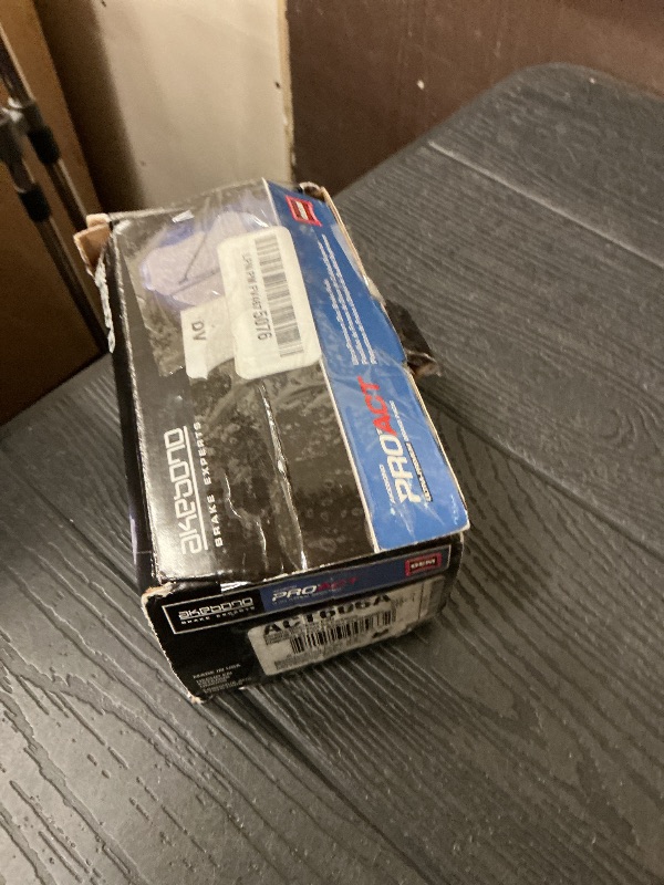 Photo 1 of Akebono ACT606A Ultra-Premium Ceramic Rear Disc Brake Pads , GREY