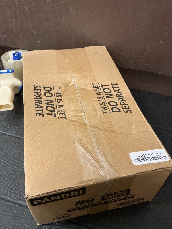 Photo 1 of 1000#9 Double Window Security Envelopes, PANDRI NO.9 Self Seal White Envelopes Designed for Invoices and QuickBooks, Business Statements & Documents - Number 9 Size 3 7/8 Inch X 8 7/8 Inch - 24 LB