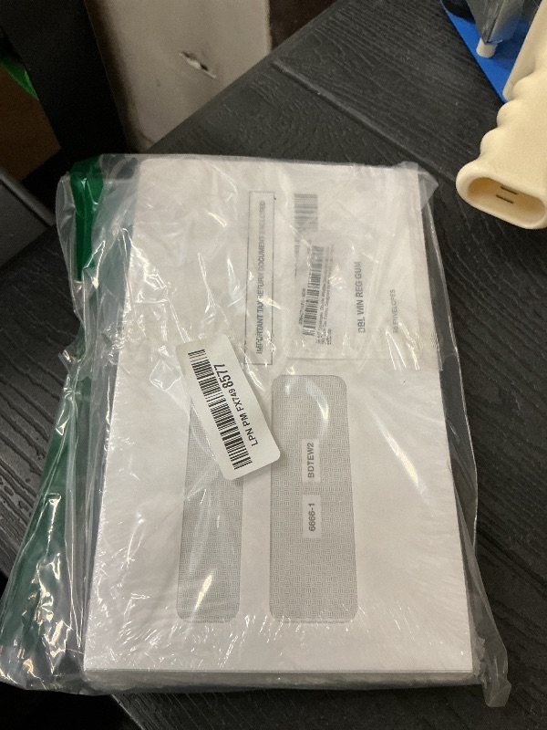 Photo 1 of 50 W2 Envelopes, Designed for W2 2-Up Tax Forms, Form QuickBooks Desktop and Other Tax Software, 5 5/8’’ x 9’’, Gum Seal Double Window Security W2 Envelopes, 50 Pack