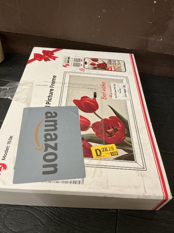 Photo 1 of 64GB 15.6" Frameo Digital Picture Frame WiFi, Large Electronic Photo Frames Wood 1920 x 1080 IPS FHD Touch Screen, Send Photos from Your Phone from Anywhere, Best Gifts for Family and Friends