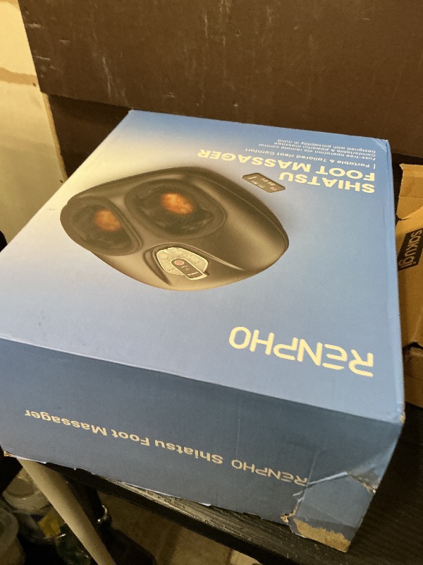 Photo 1 of RENPHO Foot Massager Machine with Heat [2026 Upgraded], Shiatsu Foot Massager for Plantar Fasciitis, Birthday Gifts for Women Men, Cordless Control, Best Gifts for Women/Mom/Wife, Brown