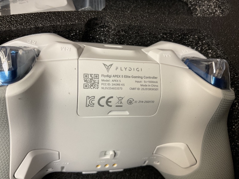 Photo 1 of FLYDIGI Apex 5 PC Controller, Forceflex Joystick 2.0, ForceAdapt Triggers, 3ms Ultra-Low Latency, RGB Light Bar, Full-Color LCD Display,1500mAh Battery PC/NS/Android/TV