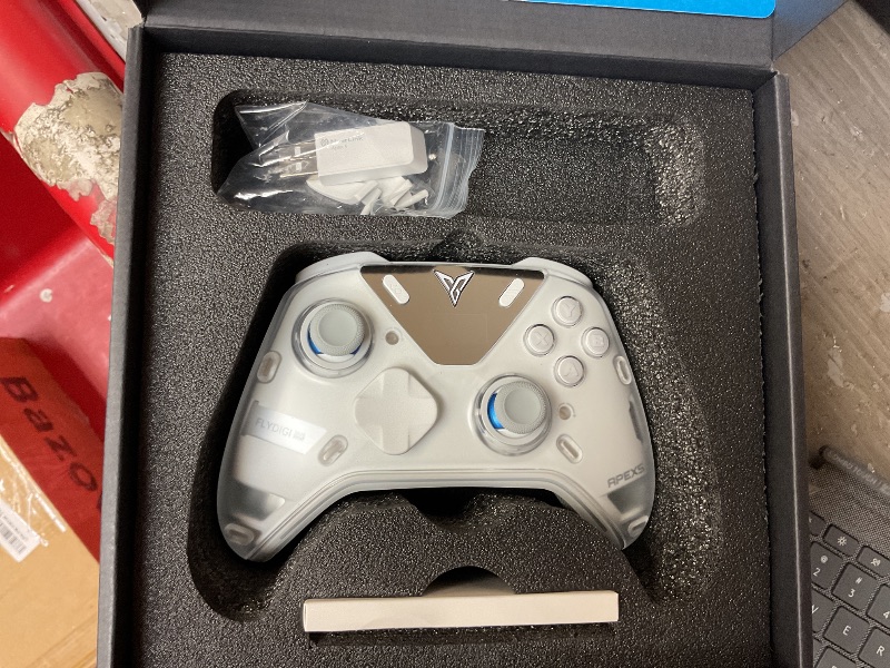 Photo 1 of FLYDIGI Apex 5 PC Controller, Forceflex Joystick 2.0, ForceAdapt Triggers, 3ms Ultra-Low Latency, RGB Light Bar, Full-Color LCD Display,1500mAh Battery PC/NS/Android/TV