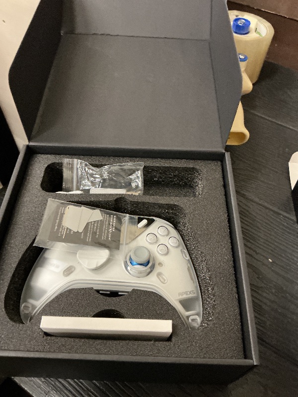 Photo 1 of FLYDIGI Apex 5 PC Controller, Forceflex Joystick 2.0, ForceAdapt Triggers, 3ms Ultra-Low Latency, RGB Light Bar, Full-Color LCD Display,1500mAh Battery PC/NS/Android/TV