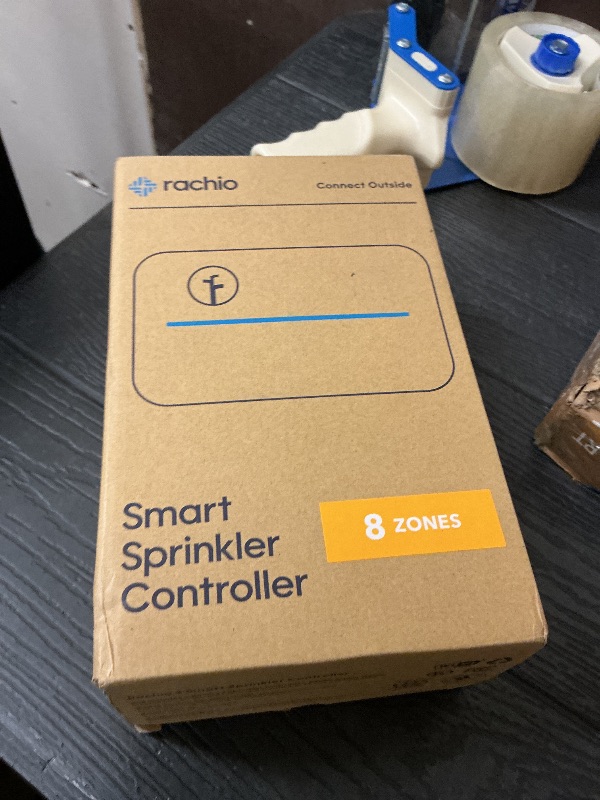 Photo 1 of Rachio WiFi Smart Sprinkler Controller (8-Zone Irrigation Remote Control) – App-Based Scheduling, Local Weather Intelligence, Rain Skips, Easy DIY Install