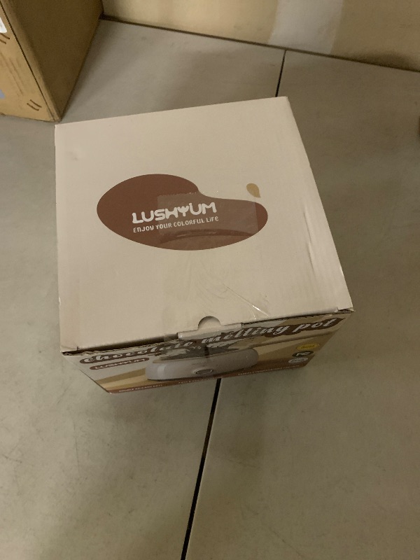 Photo 1 of LUSHYUM Chocolate Melting Pot Candy Melts Melter with 2 Insert Pots and Spatula, 4 Cups Capacity Warmer Machine, Ideal Dipping Tool Kitchen Supplies for Making Cake Pop Covered Strawberries Fondue