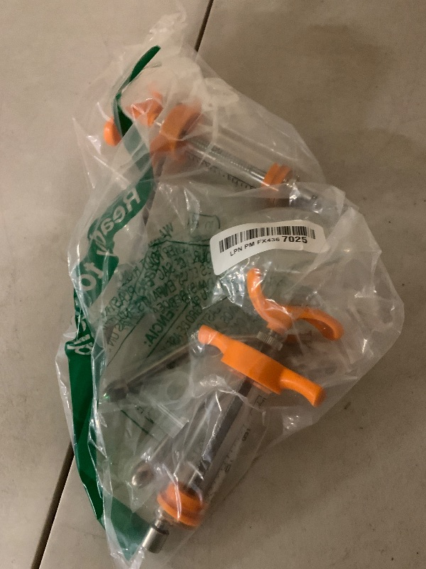 Photo 1 of 2 Pieces Goat Syringe with 4 Drench Nozzle Adjustable Dosage ,Reusable Drench Syringe for Sheep ,Dog,Goat,Pig, Cat Feeding Supplies(20ML)