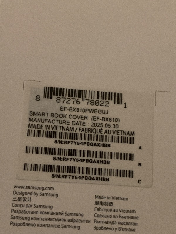 Photo 1 of (Open Box) Samsung Smart Bookcover for Tab S9+ - Black, EF-BX810PWEGUJ