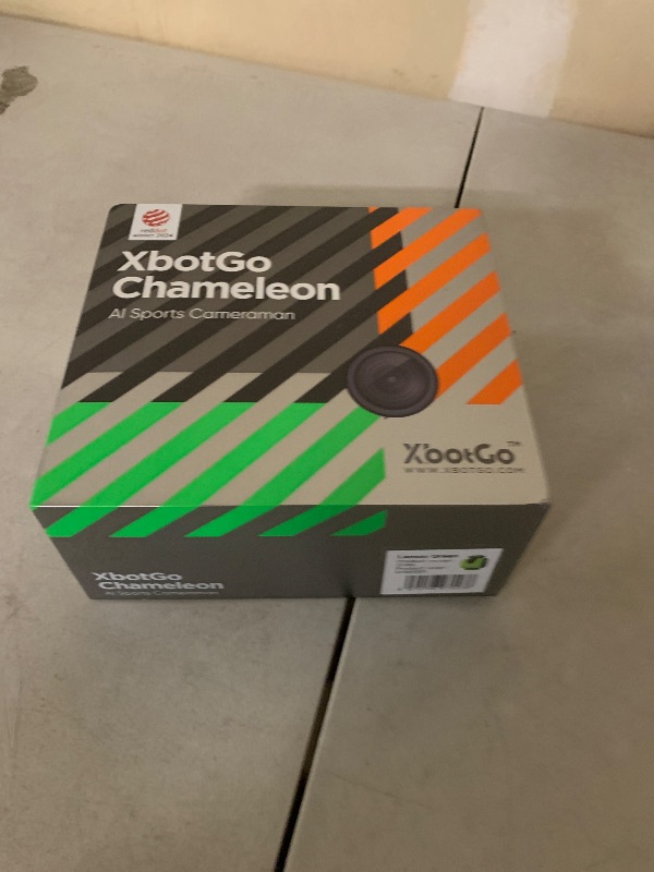 Photo 1 of XbotGo Chameleon AI Auto Sports Action Camera - 4K 60FPS Soccer Camera and Basketball Tracking Camera for Team Sports, Live Streaming, No Subscription, Works with iOS & Android (Lemon Green)