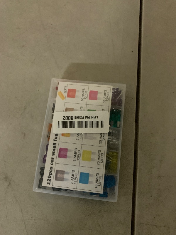 Photo 1 of 120PCS Car Mini Fuse Kit with Fuse Puller Tool,Blade Car Fuses Assortment Kit Includes 35A 30A 25A 20A 15A 10A 7.5A 5A 3A 2A Specifications,Colorful Cars Mini Fuses Assortment Kits