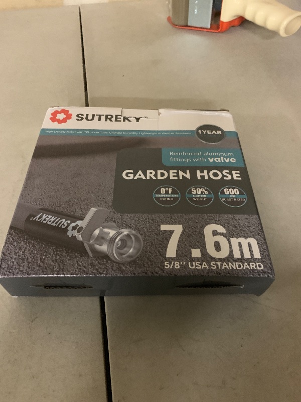 Photo 1 of 25ft Garden Hose, Ultra Lightweight All-Weather Water Hose, Durable & Flexible, Built-in Valve, Leak-free Connections, TPU Water Hose, Drinking Water Safe