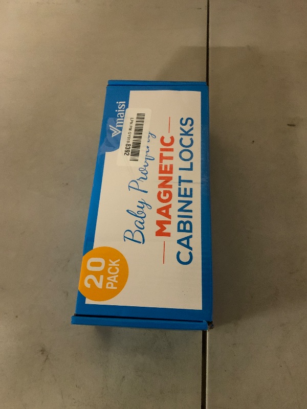 Photo 1 of 20 Pack Magnetic Cabinet Locks Baby Proofing - Vmaisi Children Proof Cupboard Drawers Latches - Adhesive Easy Installation