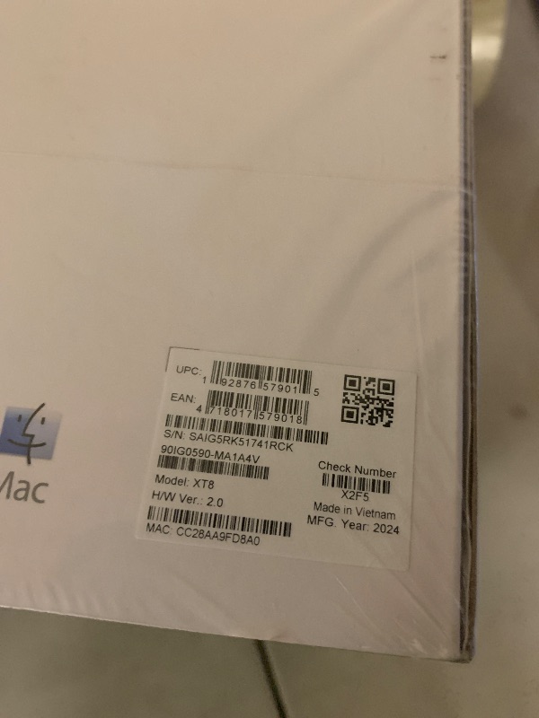 Photo 1 of ASUS ZenWiFi AX6600 Tri-Band Mesh WiFi 6 System (XT8 2PK) - Whole Home Coverage up to 5500 sq.ft & 6+ Rooms, AiMesh, Included Lifetime Internet Security, Easy Setup, 3 SSID, Parental Control, White