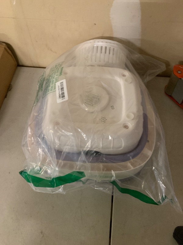 Photo 1 of 16L Portable Washing Machine, Large Capacity Compact Laundry Machine of Underwear, Baby Clothes, Socks, 3 Cleaning Modes Suitable for Small Clothes, Foldable Design for Hotel, Home,Apartment,Campain ?