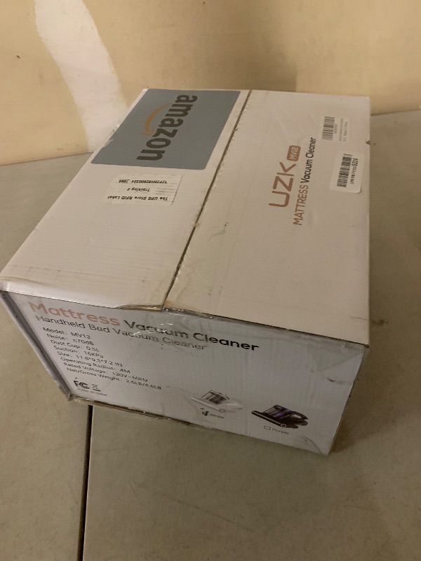 Photo 1 of Bed Vacuum Cleaner Mattress Vacuum Cleaner,16Kpa Powerful Handheld Vacuums with UV-C Light & Double Dust Cup & High Heating & Ultrasonic & HEPA Filter for Bed Sofa(Corded,Grey White)