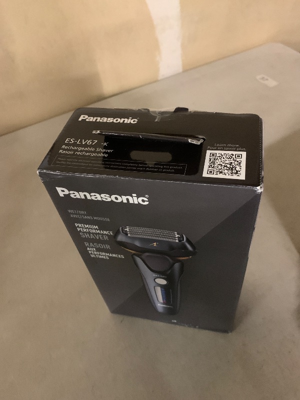 Photo 1 of Panasonic ARC5 Electric Razor for Men with Pop-Up Trimmer, Wet/Dry 5-Blade Shaver, Men's Electric Razors for Shaving Face with Intelligent Shave Sensor and 16D Pivoting Head, ES-LV67-K (Black)