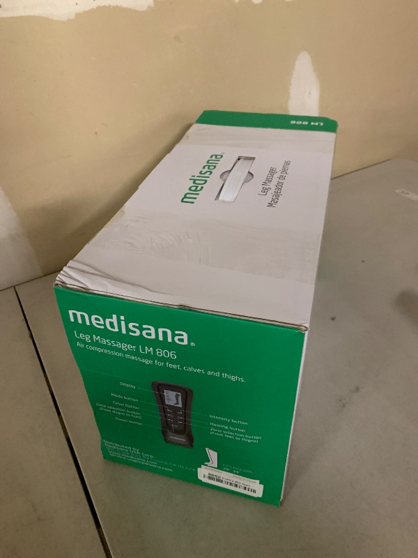 Photo 1 of Medisana Leg Massager with Heat and Compression, Full Leg & Foot Massager Compression Boots with 6 Modes, 5 Intensity and 3 Heat for Circulation and Pain Relief - Gifts for Mom, Dad, Athletes, Gym