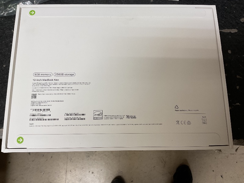 Photo 1 of Apple 2026 MacBook Neo 13-inch Laptop with A18 Pro chip: Built for AI and Apple Intelligence, Liquid Retina Display, 8GB Unified Memory, 256GB SSD Storage, 1080p FaceTime HD Camera; Indigo