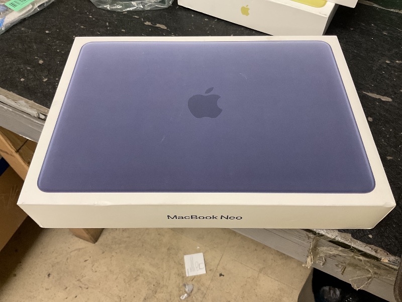 Photo 1 of Apple 2026 MacBook Neo 13-inch Laptop with A18 Pro chip: Built for AI and Apple Intelligence, Liquid Retina Display, 8GB Unified Memory, 256GB SSD Storage, 1080p FaceTime HD Camera; Indigo