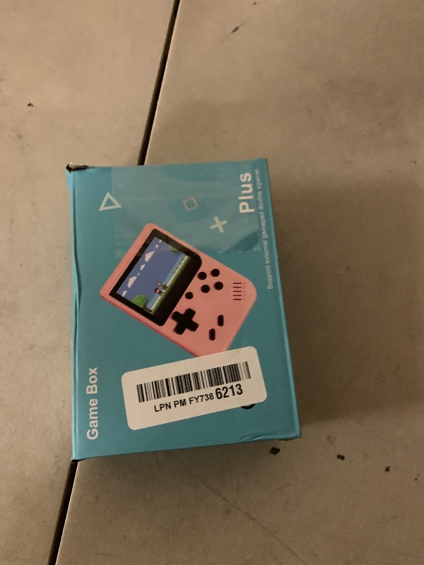 Photo 1 of Mini Retro Handheld Games Console, Built-in 400 Video Games, Portable Video Gaming Player with 3.0 Inch IPS Screen and Rechargeable Battery(Pink)